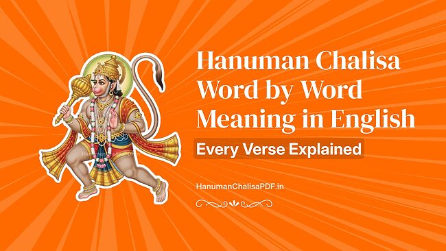 Hanuman Chalisa Word By Word Meaning In English